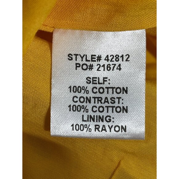 The Nines Eyelet Off The Shoulder Blouse Size Small Layered Sleeve Yellow Hippie - Picture 6 of 8